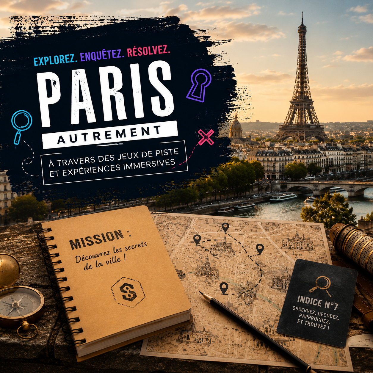 Carte paris - Strategik_format carré